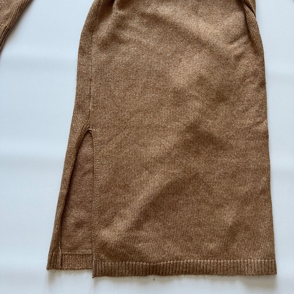 Rachel Zoe Sweater Dress Women’s Small Tie Belted Knit Midi Slit Turtleneck NWT - Picture 14 of 14